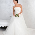 Abito Romantico in tulle manoseta e organza leggerissima di seta pura -5-